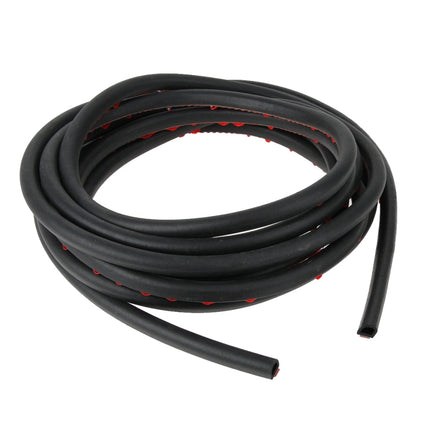 Small D-shaped Car Noise Reduction Sealing Strip with Sticker, Length: 5m