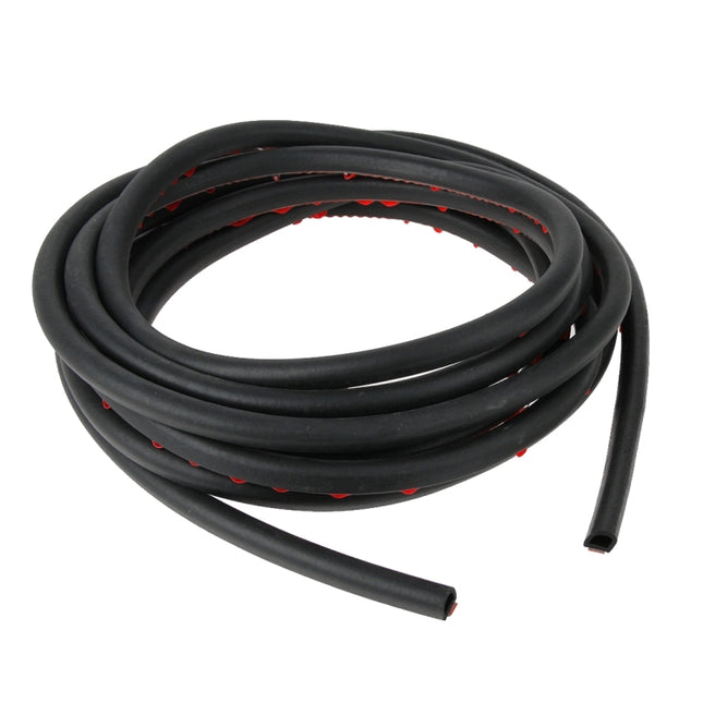 Small D-shaped Car Noise Reduction Sealing Strip with Sticker, Length: 5m