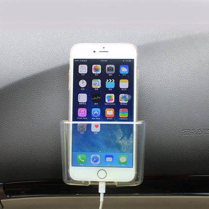 SHUNWEI Car Storage Bag Car Storage Box Bonded Phone Holder Transparent Mobile Phone Box