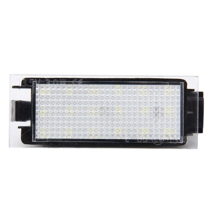 2 PCS License Plate Light with 18  SMD-3528 Lamps for Renault,2W 120LM,6000K, DC12V(White Light), For Renault