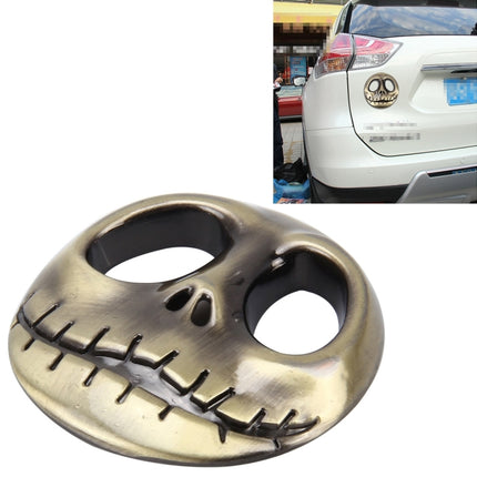 Skull Bone Shape Auto Sticker 3D Metal Fashion Car Stickers, Skull Bone, Skull Bone2, Skull Bone White, Skull Bone Yellow