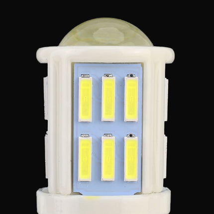 2 PCS 1156 / BA15S 4.5W DC 12V 6000K 290LM Car Auto Ceramics Turn Lights / Reversing Light 27LEDs SMD-7020 Lamps, with Projector Lens