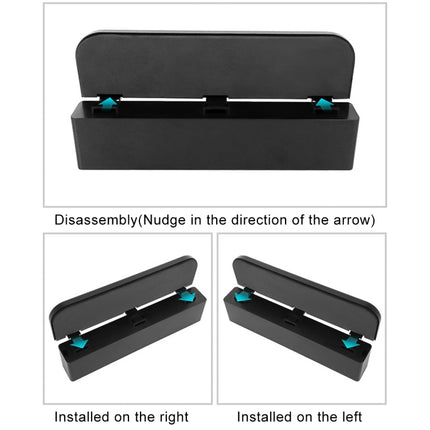 Universal Car Multi-functional Charger Console Side Pocket Seat Gap Side Storage Box, with 2 USB Ports