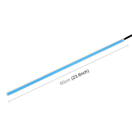 2 PCS 60cm DC12V 19W Ultra-thin Car Colorful Turn Lights / Running Lights SMD-5050 LED Bulbs