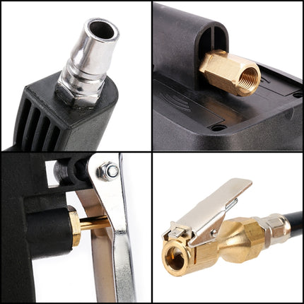 Car Multi-functional Digital LCD Display Tire Air Pressure Inflator Gauge Vehicle Tester Inflation Monitoring