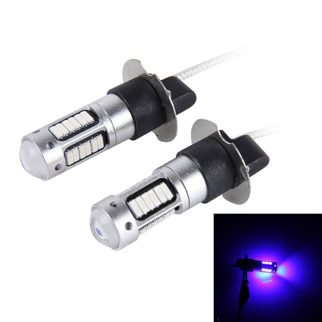 2 PCS H3 10W 30 SMD-4014 LEDs Car Fog Light, DC 12V, H3 (Blue Light), H3 (Orange Light), H3 (White Light)