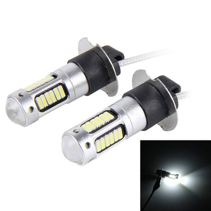 2 PCS H3 10W 30 SMD-4014 LEDs Car Fog Light, DC 12V, H3 (Blue Light), H3 (Orange Light), H3 (White Light)