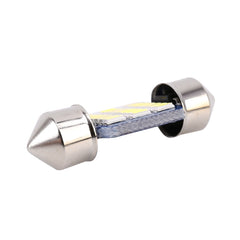 2 PCS 31mm DC12V / 1W / 6000K / 65LM 21LEDs SMD-3014 Car License Plate Light / Dome Light, with Decoder