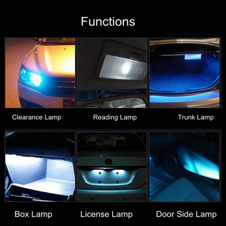 2 PCS 31mm DC12V / 1W / 6000K / 65LM 21LEDs SMD-3014 Car License Plate Light / Dome Light, with Decoder