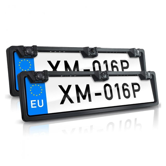 PZ600L-2 Europe Car License Plate Frame Front Rear View Camera, PZ600L-2