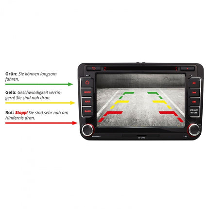 PZ600L-2 Europe Car License Plate Frame Front Rear View Camera, PZ600L-2