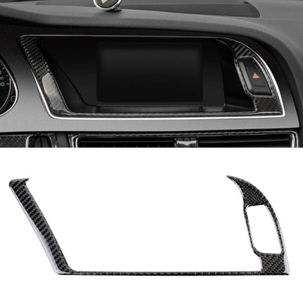 Car Carbon Fiber Navigation Outer Frame Decorative Sticker for Audi A4L / A5 / Q5 2009-2016