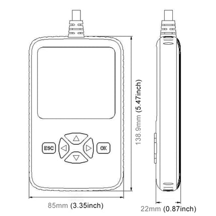 V500 Trunk HD Reading Card Professional OBDII Diagnostic Code Scanner Tool, V500