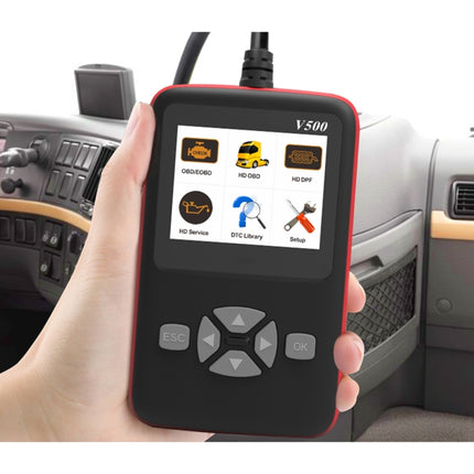 V500 Trunk HD Reading Card Professional OBDII Diagnostic Code Scanner Tool, V500