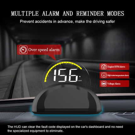 C700 2.6 inch Universal Car OBD2 HUD Vehicle-mounted Head Up Display