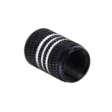 4PCS Metal Plated Circular Shape Universal Tire Valve Stem Cap With White Diamond, Circular Shape