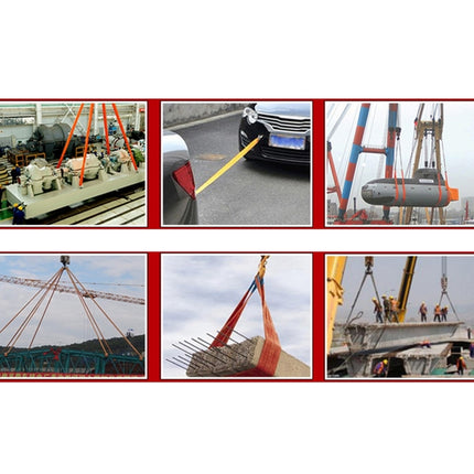 ZONGYUAN ZY-0220 Car 4m×6cm 8 Ton Towing 2 Ton Lifting Rope Straps with Two Hooks High Strength Cable Cord Heavy Duty Recovery Securing Accessories for Cars Trucks, 4m×6cm With Hooks