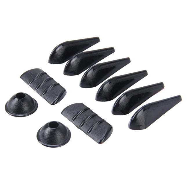 10 PCS Car Exterior Rubber Noise-cancelling Airflow-adjusting Kit, Noise-cancelling Airflow-adjusting Kit