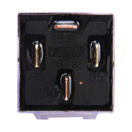 10 PCS JD-1912 80 AMP 12V Waterproof Car Auto Four Plugs Relay with Warning Light