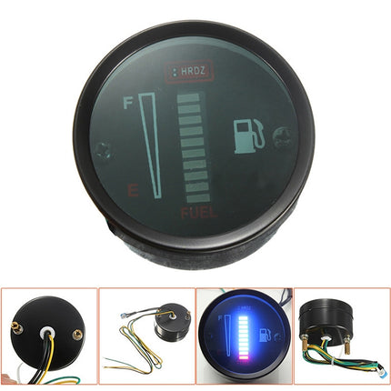 Car Modified Instrument Panel 12V LCD Display Oil Meter, Car Instrument Panel