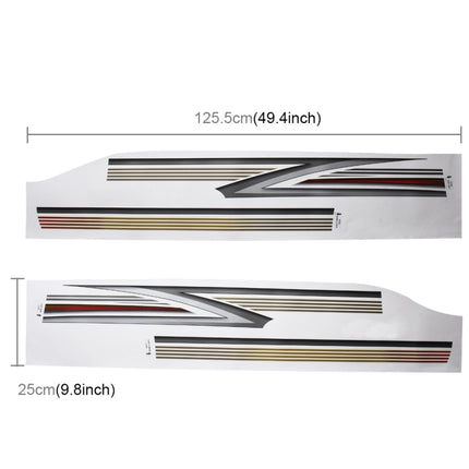 4 PCS SUV Body Decorative Strip Brand Car Streamline Shining Sticker for Toyota Prado 2016 Version