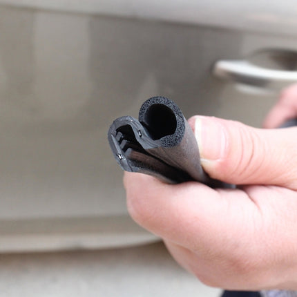 80cm B Shape Car Decorative Strip Rubber Chrome Decoration Strip Door Seal Window Seal