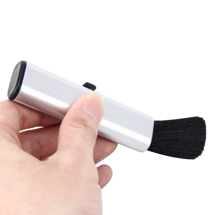 Car Portable Scalable Nylon Cleaning Brush with ABS Handle, 1PCS+Silver, 1PCS+Black
