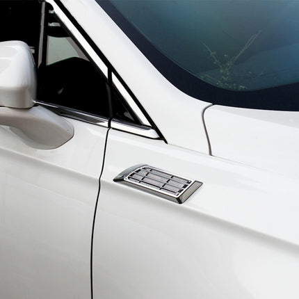 2 PCS Car Body Side Solar Decorative Colorful Strobe Warning Outlet Light