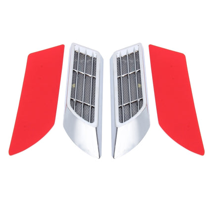 2 PCS Car Body Side Solar Decorative Colorful Strobe Warning Outlet Light