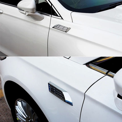 2 PCS Car Body Side Solar Decorative Colorful Strobe Warning Outlet Light