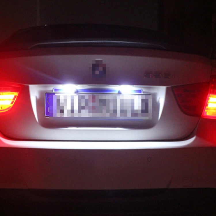 2 PCS 2W 100 LM 6500K Car License Plate Light with 2 SMD-5630 Lamps, DC 12V