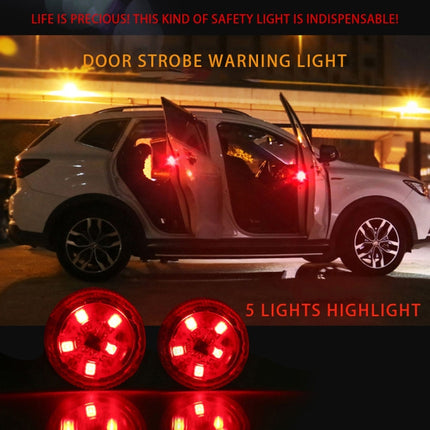 2 PCS Car Door Magnetic Warning Strobe Light Lamp, Caution Light
