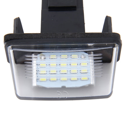 2 PCS License Plate Light with 24 SMD-3528 Lamps for Peugeot Citroen