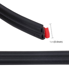4m B Shape Car Decorative Strip Rubber Chrome Decoration Strip Door Seal Window Seal