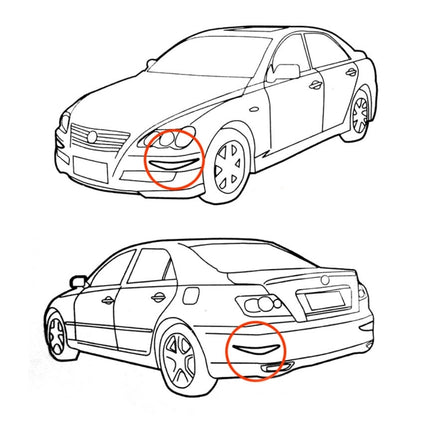 2 PCS YI-237 Universal Car Body Bumper Guard Protector Sticker Turning Guard/Car Crash Bar Bumper Strips /Car Crash Strips/Anti-rub Strips/Anti-rub Bar