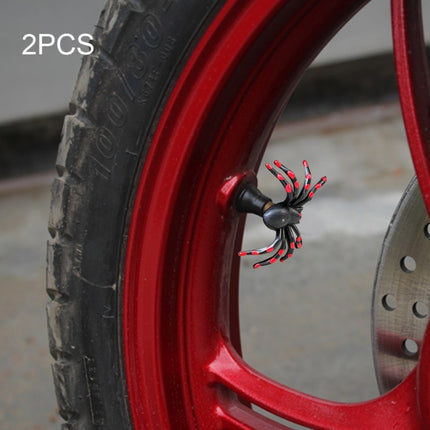 2 PCS Universal Spider Shape Car Motor Bicycle Tire Valve Caps