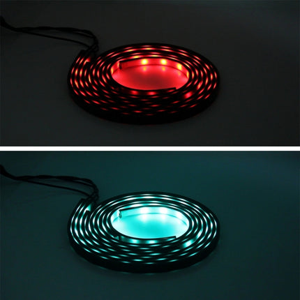 4 in 1 90cm/120cm RGB Colorful Flashing Decorative Chasis Light Sound Control Light Music Rhythm Light with Wireless Remote Control, DC 12V, 90cm/120cm