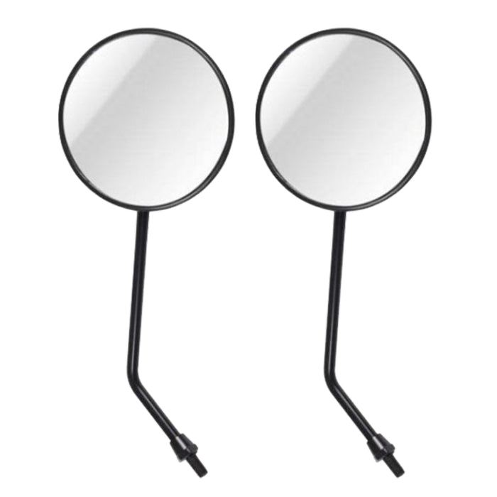 2 PCS Motorcycle Universal ABS Shell Metal Holder Rear VIew Mirror for JH70 JC70 CG125, JH70 JC70 CG125