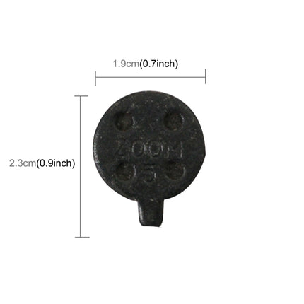 2 PCS Universal Metal Brake Disc Pads for Bike and Skateboard