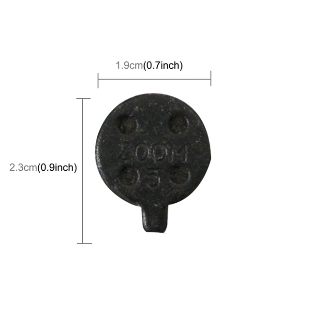 2 PCS Universal Metal Brake Disc Pads for Bike and Skateboard