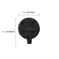 2 PCS Universal Metal Brake Disc Pads for Bike and Skateboard