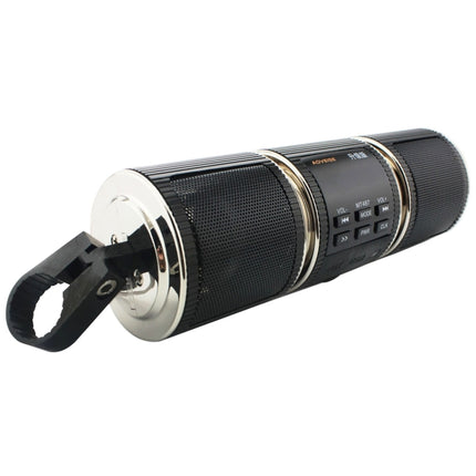 Motorcycle Waterproof Aluminum Shell Bluetooth Handle Stereo Speaker, Support BT/MP3/FM/TF