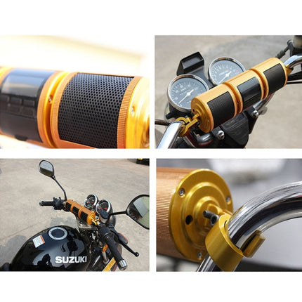 Motorcycle Waterproof Aluminum Shell Bluetooth Handle Stereo Speaker, Support BT/MP3/FM/TF