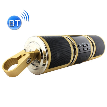 Motorcycle Waterproof Aluminum Shell Bluetooth Handle Stereo Speaker, Support BT/MP3/FM/TF