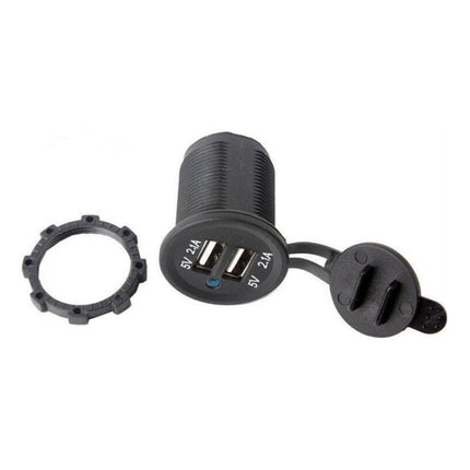 Car Motorcycle ABS Dual Port Charger