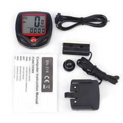 English Waterproof 14 Function Cycle Computer LCD Odometer Speedometer, SD-548B