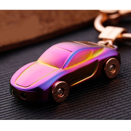 Metal Car Shape Decorative Keychain Holder(Random Color Delivery), Metal Car Shape