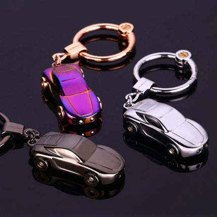 Metal Car Shape Decorative Keychain Holder(Random Color Delivery), Metal Car Shape