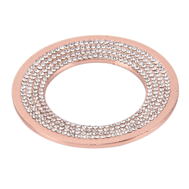 Car Aluminum Steering Wheel Decoration Ring with Diamonds For Volkswagen