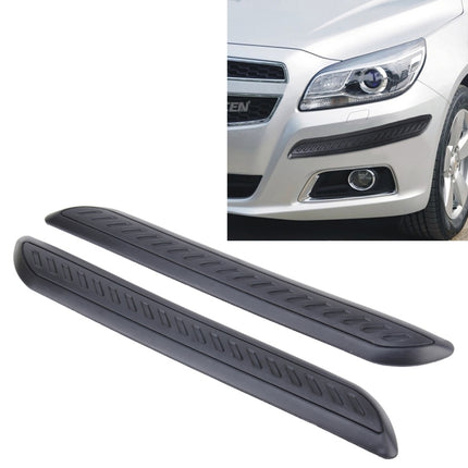 2 PCS Universal Car Auto Rubber Body Bumper Guard Protector Strip Sticker